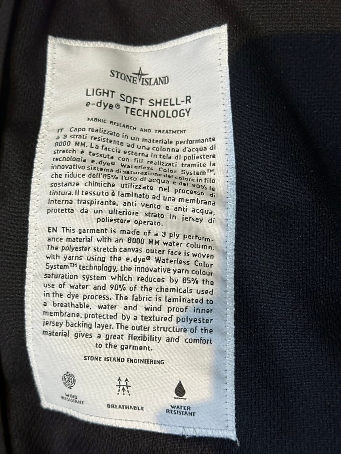 스톤아일랜드 소프트쉘 m사이즈 상품이미지3