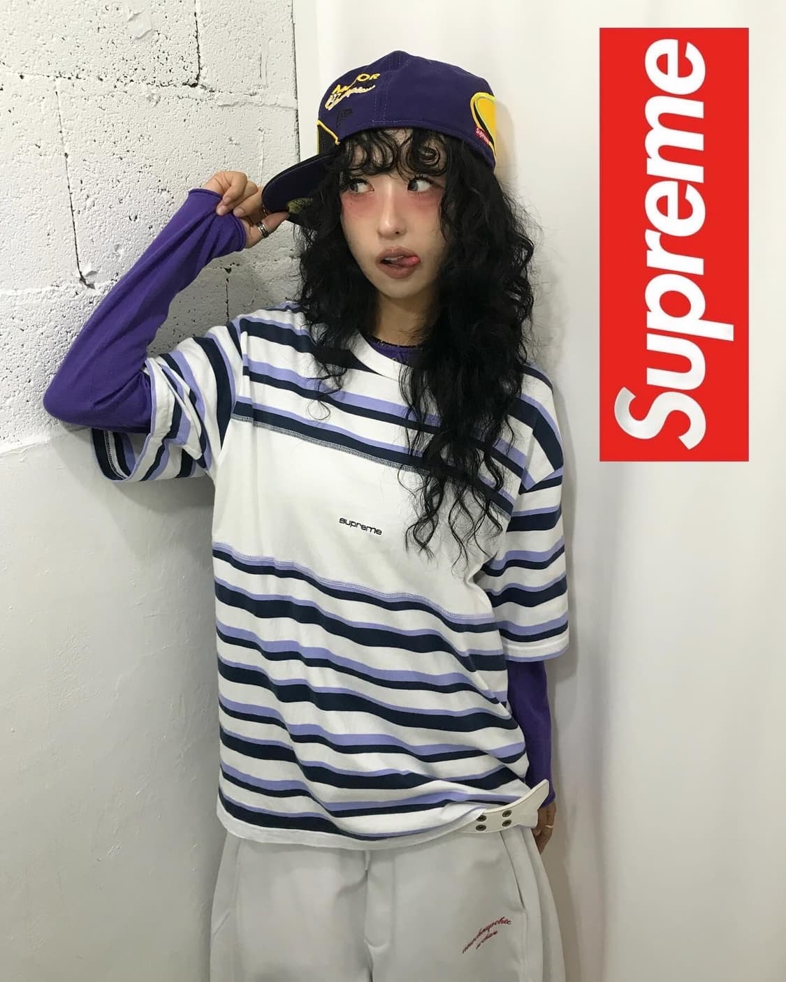 Supreme Blocked Stripe T-shirt  - 20Ss 상품이미지1