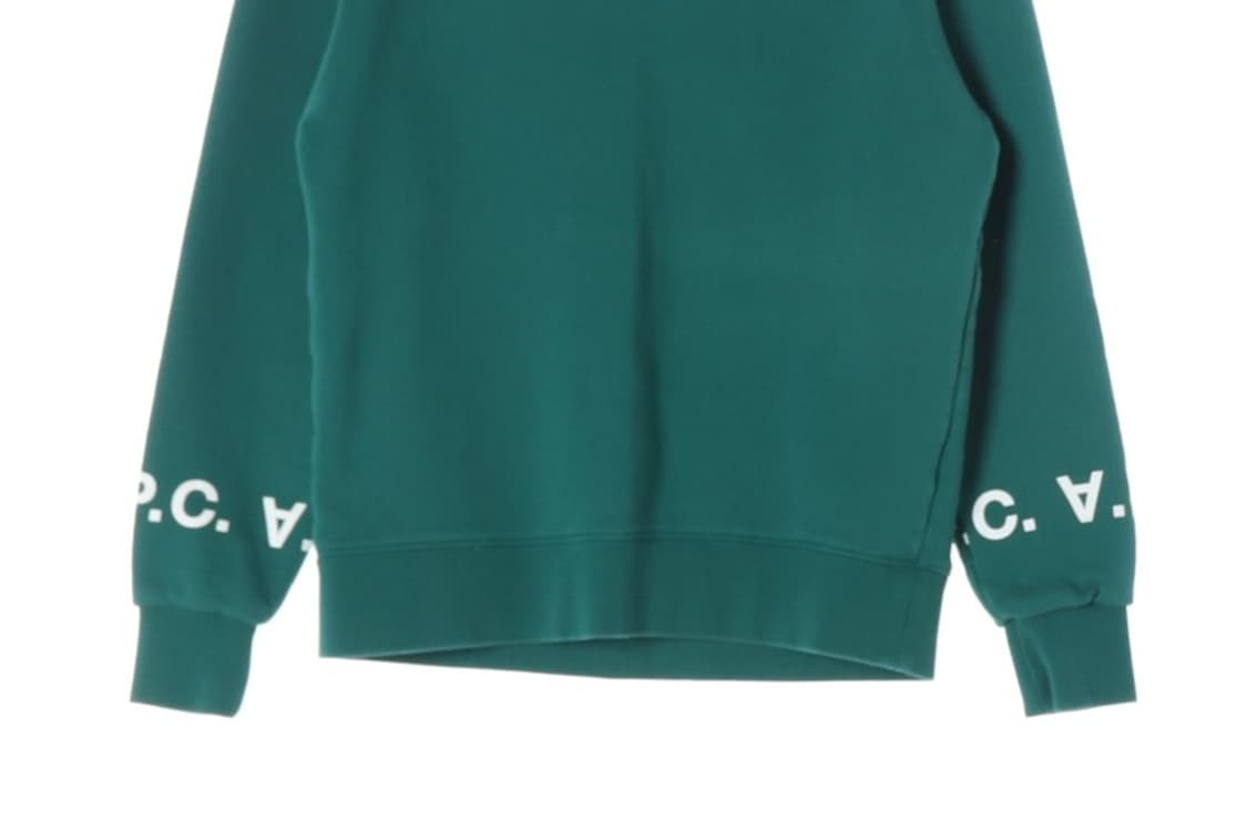 A.P.C. Rue Madame Paris 소매 자수 로고 맨투맨 S 상품이미지4