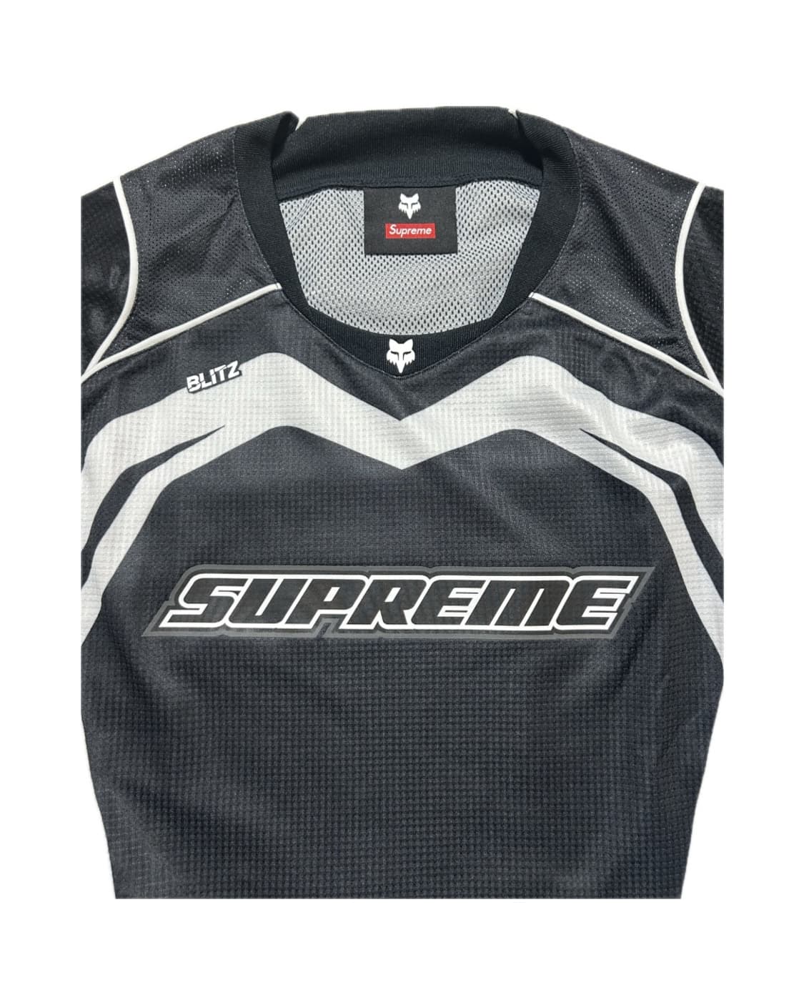 슈프림 x 폭스레이싱 저지 블랙 XL  상품이미지3