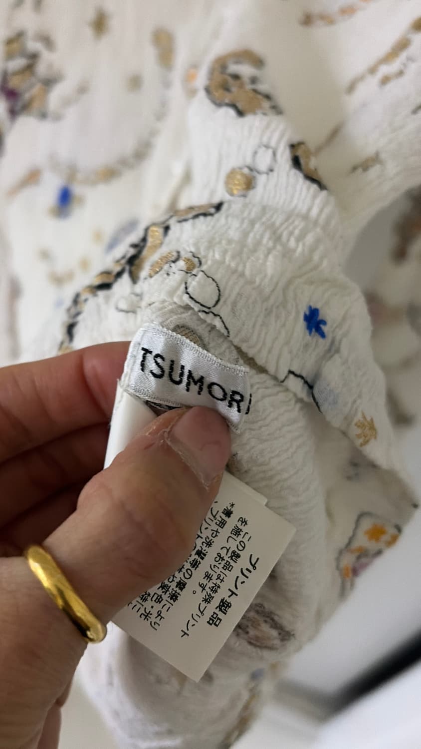 츠모리치사토 플리츠셔츠 44,55  상품이미지3