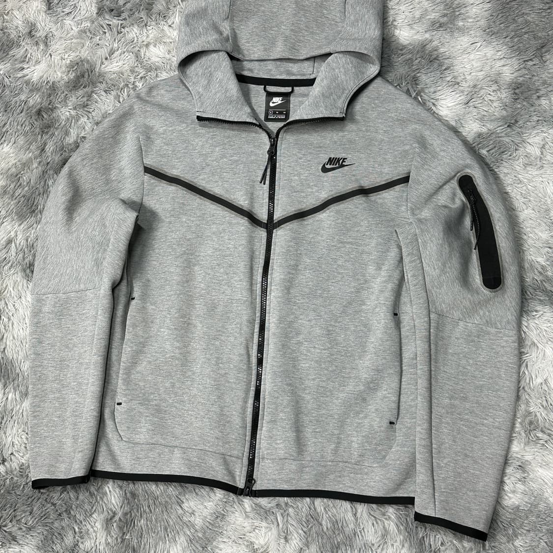 나이키 nsw 테크플리스 트레이닝 세트 회색 상품이미지3