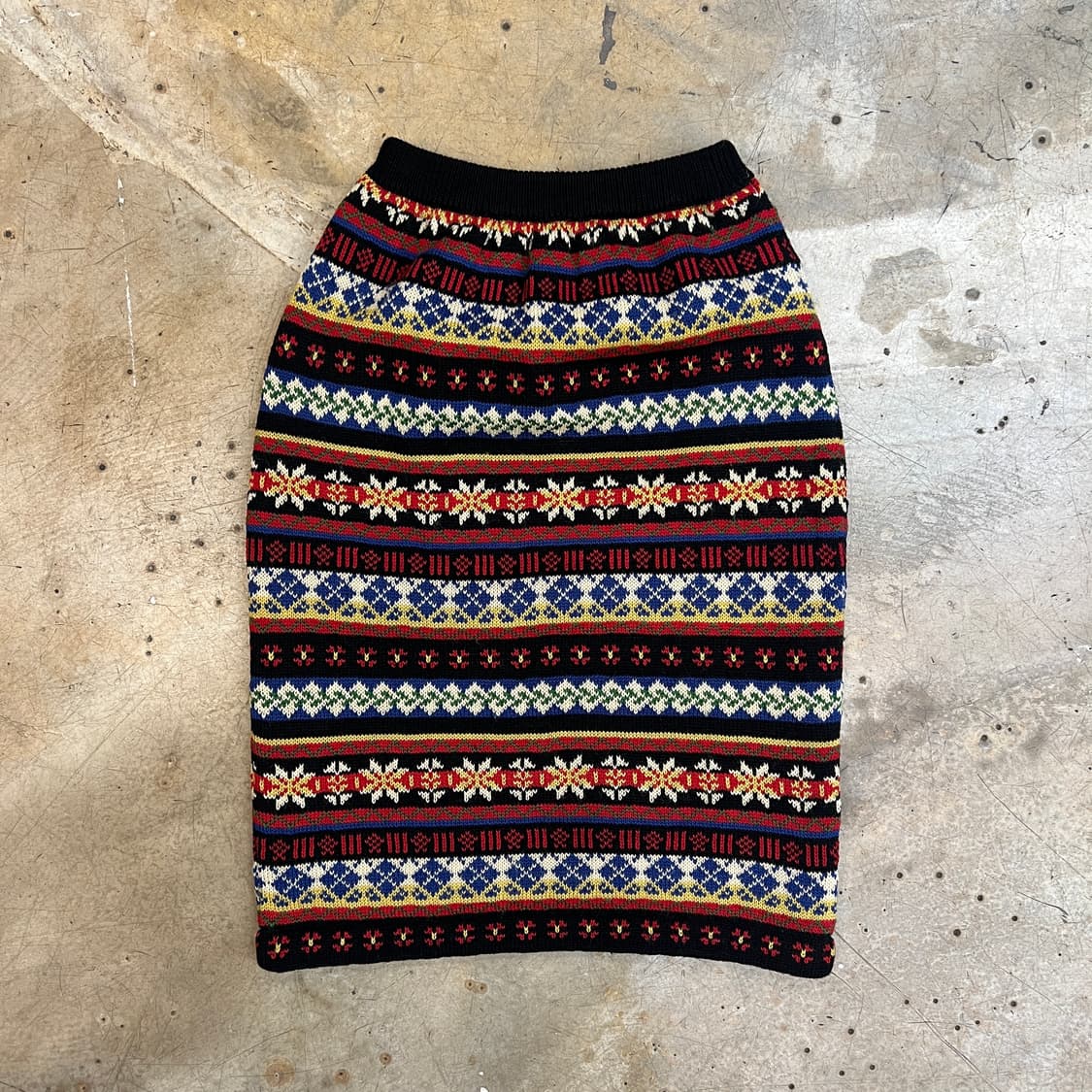 노르딕 니트 스커트 상품이미지1