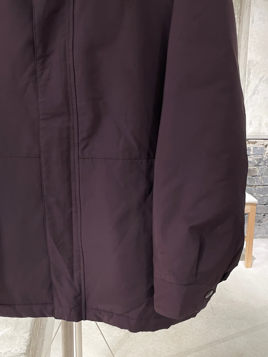 이브 생로랑 뿌르 옴므 버건디 로고 폴리에스텔 푸퍼 자켓 상품이미지5