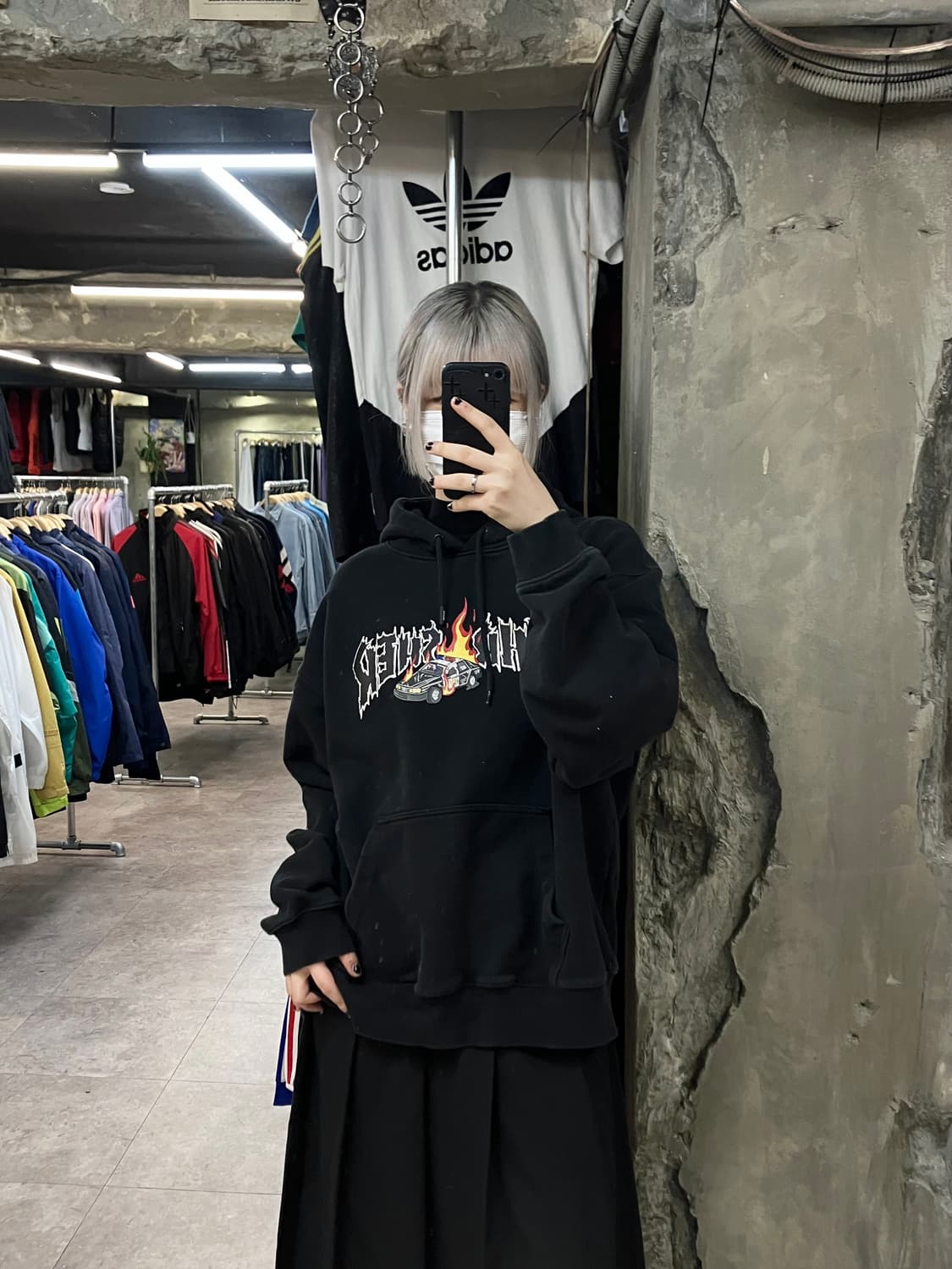 트레셔 빅로고 후드티 블랙 XL  #csz2700 상품이미지2