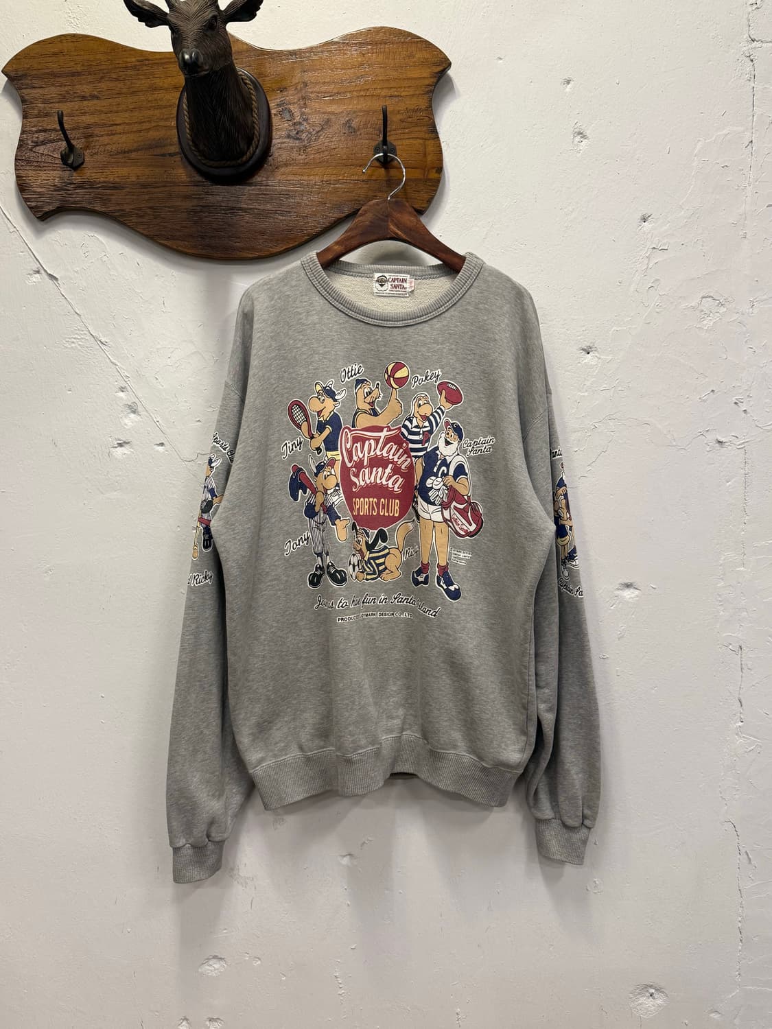 L) 80s Captain Santa Sports Club Sweatsh 상품이미지4