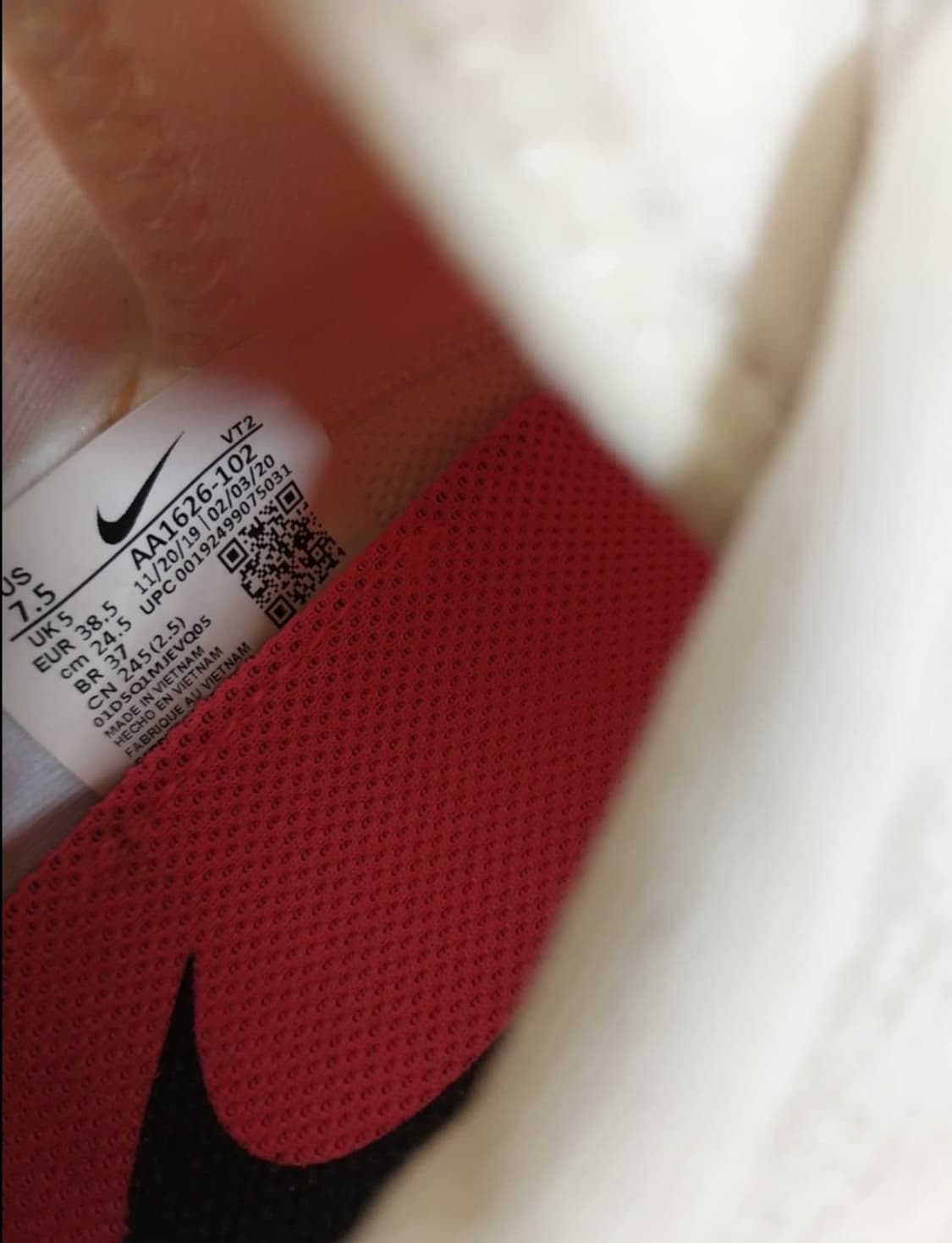 여성 나이키 레전드 리액트 화이트핑크 런닝화, 운동화 (245) 상품이미지9