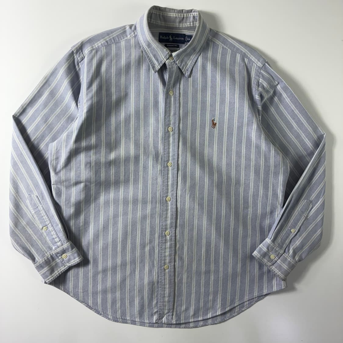 Polo 폴로 랄프로렌 90‘s 재팬라인 스트라이프 옥스포드 셔츠 상품이미지1