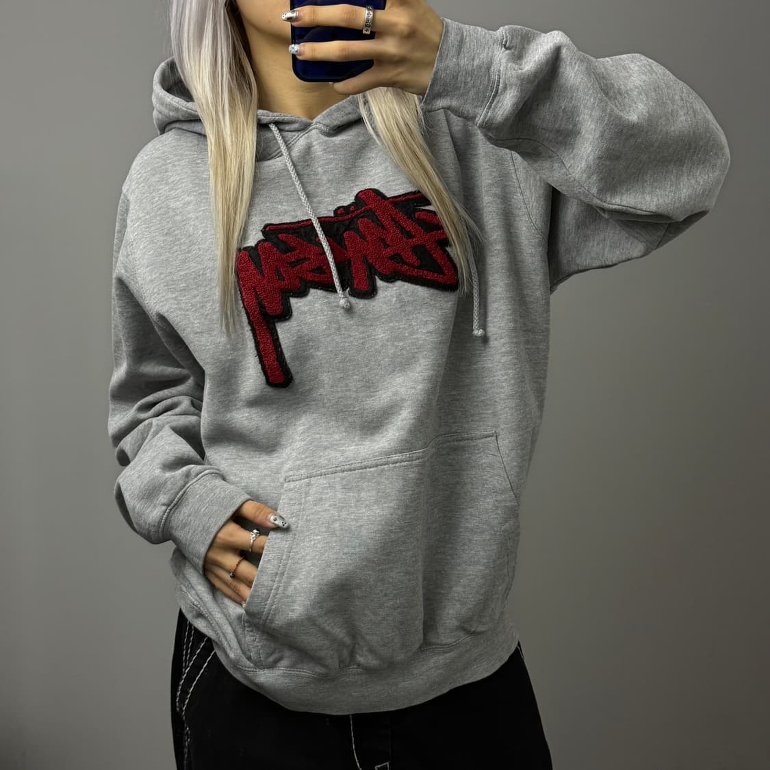 스투시 00‘s 엠브로이드 로고 후드티 상품이미지3