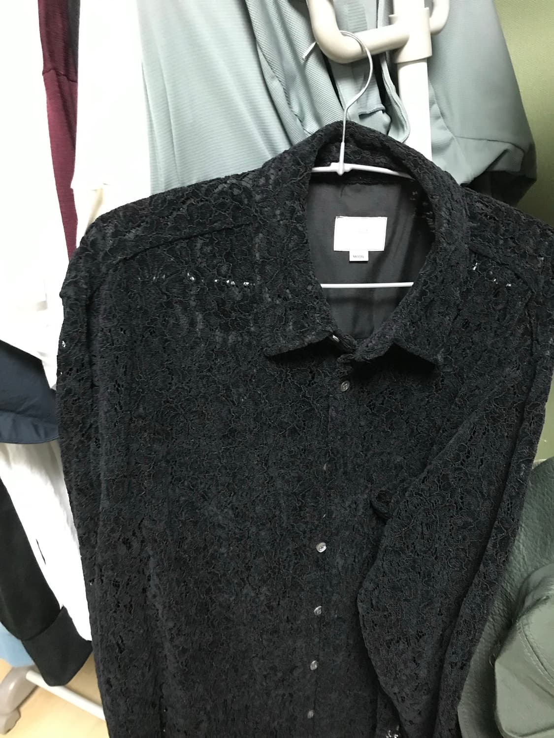 youth loosed shirts black flower 상품이미지1