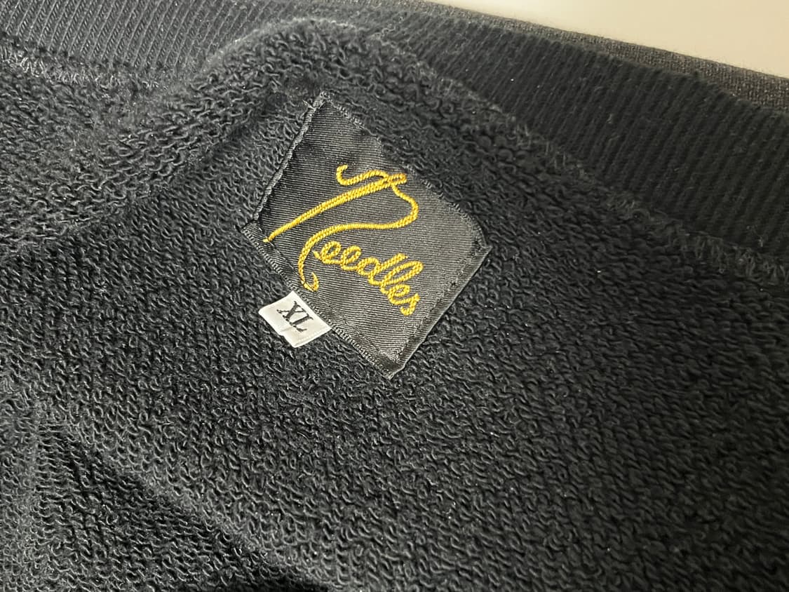 (XL) 니들스 25FW DECONSTRUCTED 맨투맨 스웻 셔츠 블랙 상품이미지4