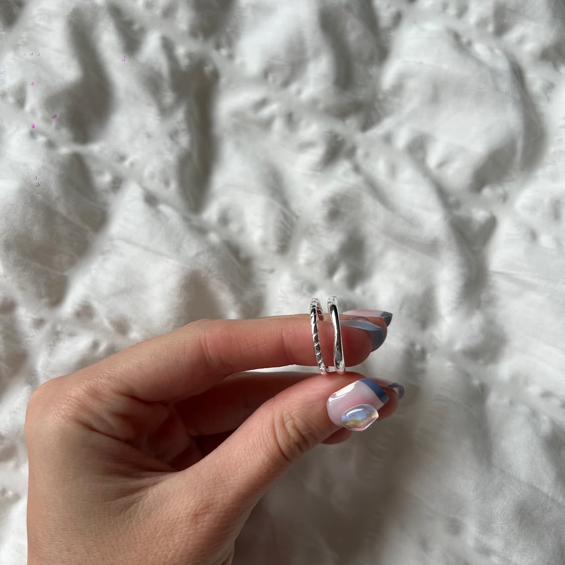 💍 듀오 라인 링 상품이미지1