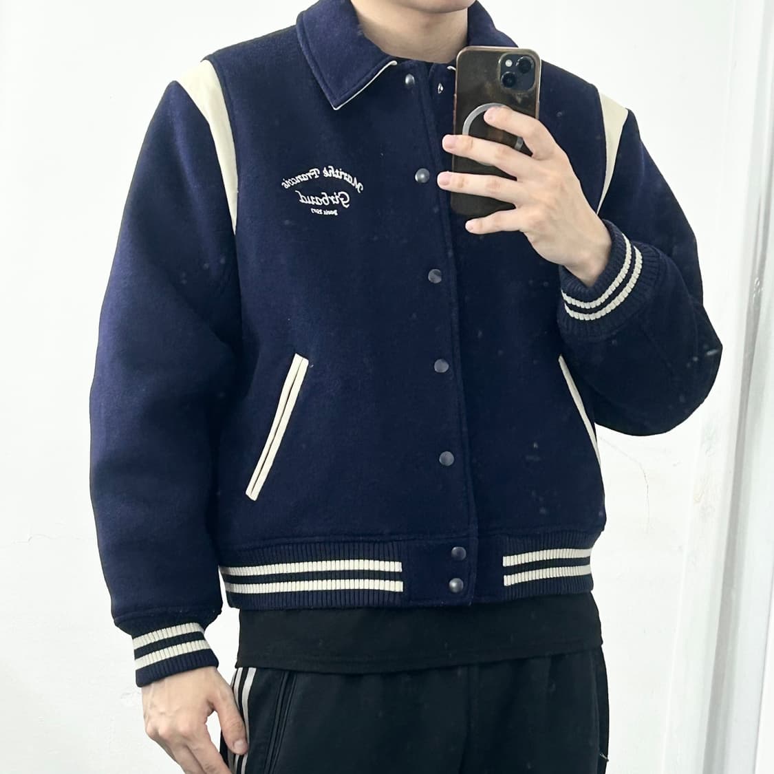 마리떼 프랑소와 저버 울 바시티 자켓 상품이미지2