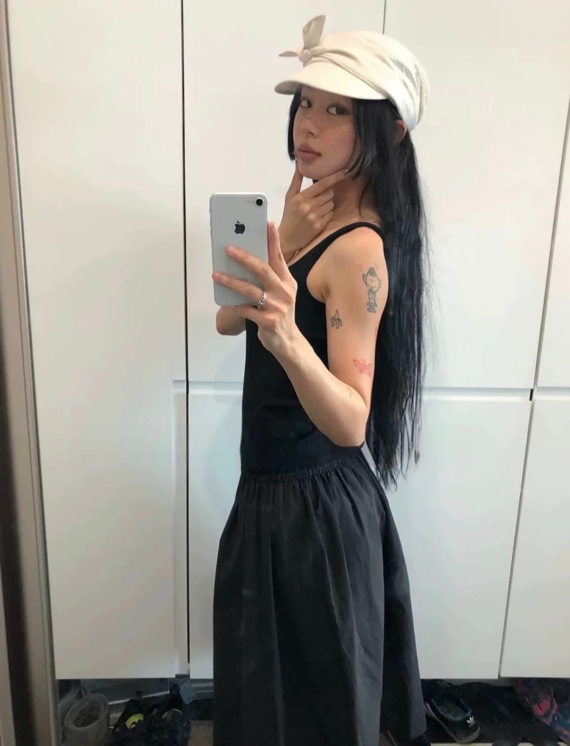 서지수착용 코이세이오 리본 타이 캡 모자 상품이미지2