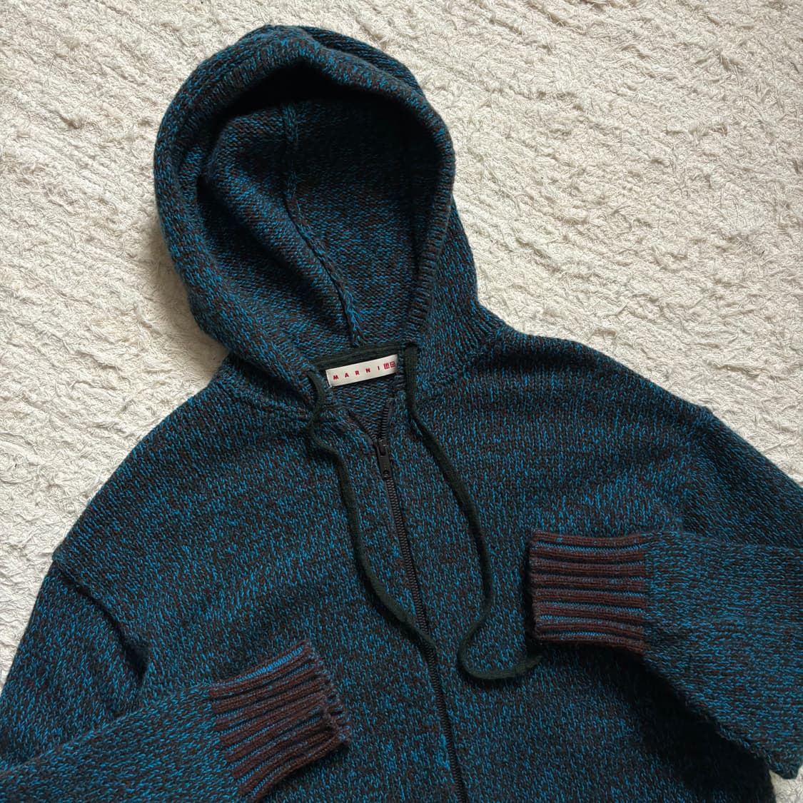 MARNI x UNIQLO 믹스 컬러 얀 풀짚 후드 상품이미지7