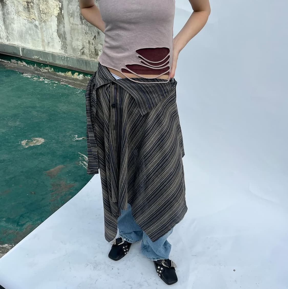 구해요) 0tape 공데잎 스커트 치마 구해요 공테이프 상품이미지2