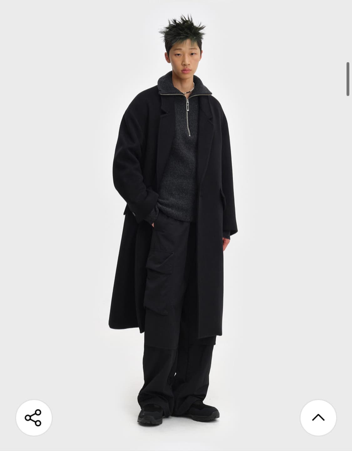 벨리에 시티 솔리드 캐시미어 코트 상품이미지2