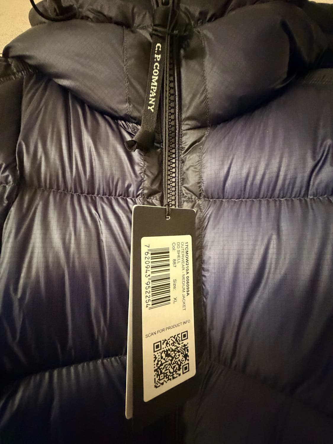 CP컴퍼니 / DD쉘 패딩 에스테이트 블루 / XL 상품이미지3