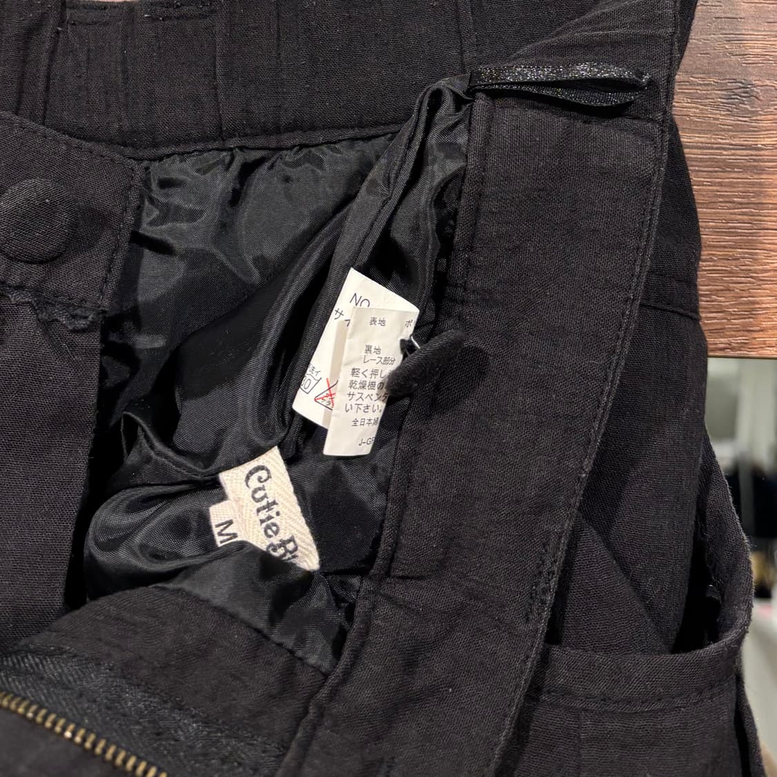 Cutie blonde 블랙 레이어드 플리츠 큐롯 스커트 팬츠 갸루 상품이미지9