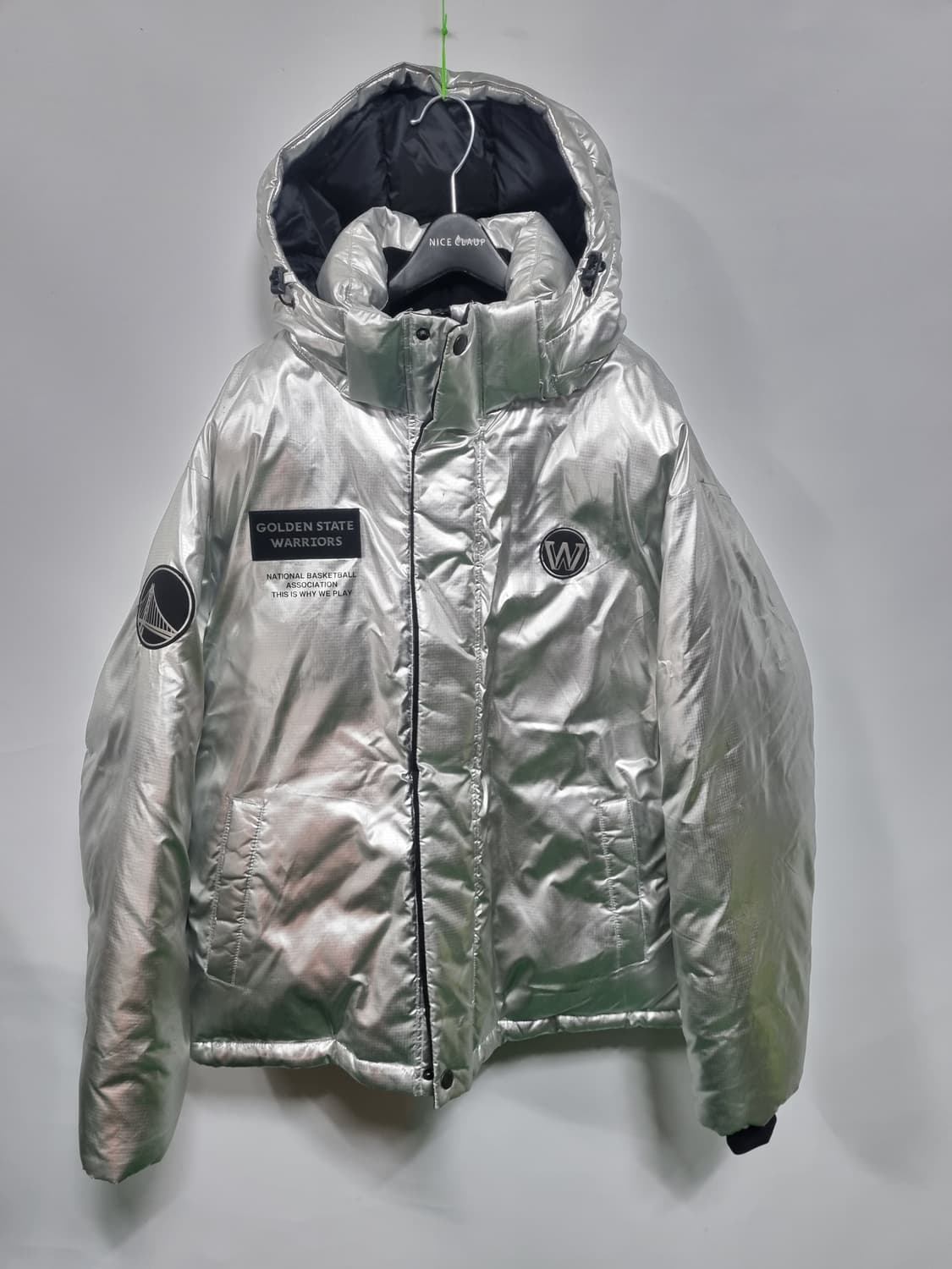 NBA GSW 덕다운 숏패딩 점퍼 XL 상품이미지1
