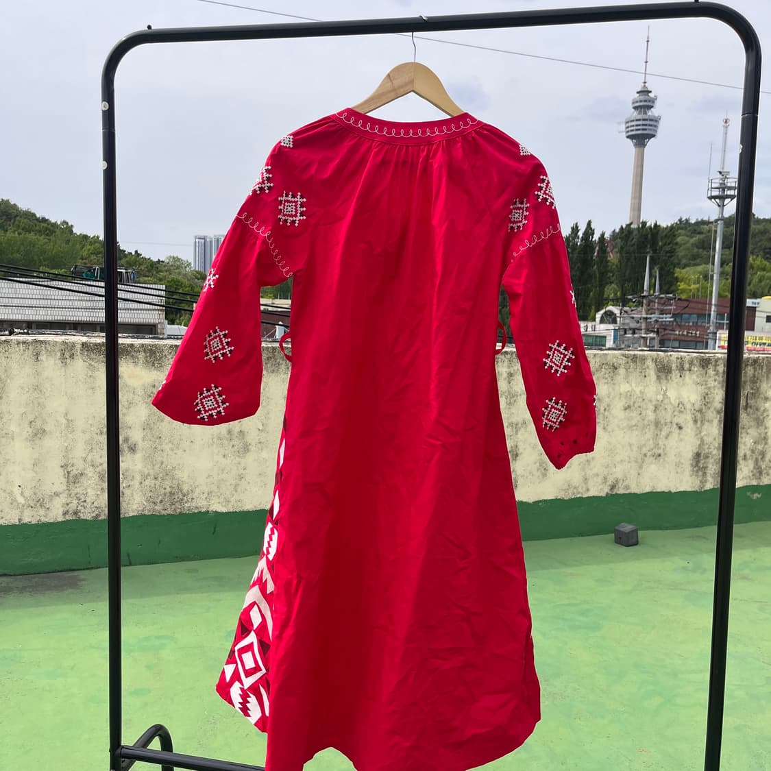 Embroidered Enthic Maxi Dress 상품이미지3