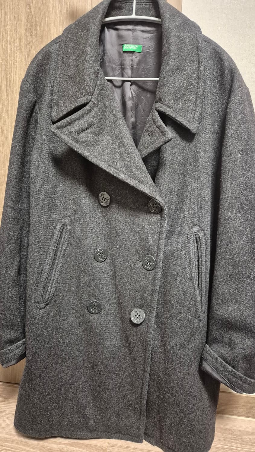 90s 베네통 울 피코트 상품이미지1