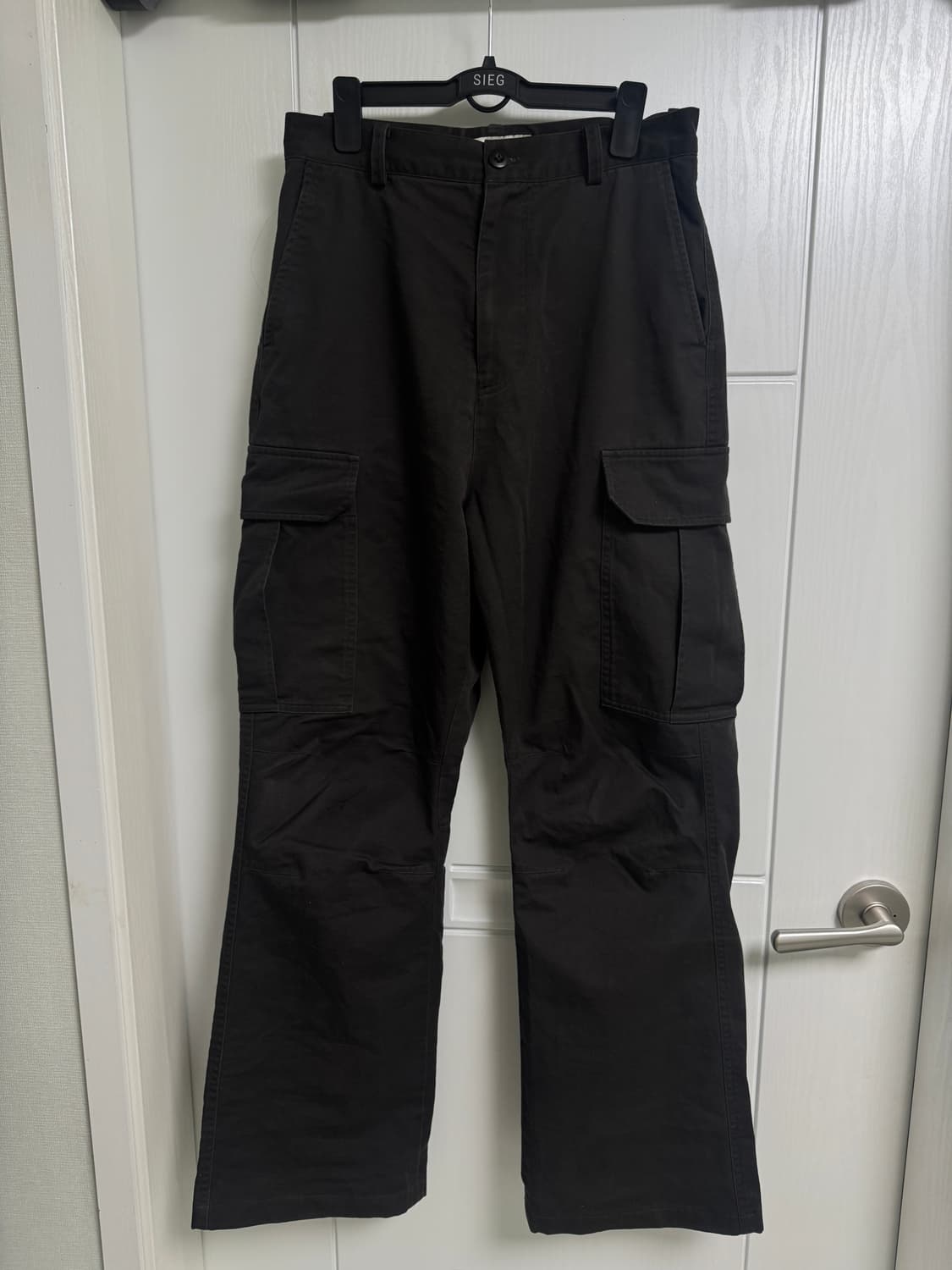 토니웩 워시드 코튼 루즈 플레어 카고 팬츠 상품이미지2