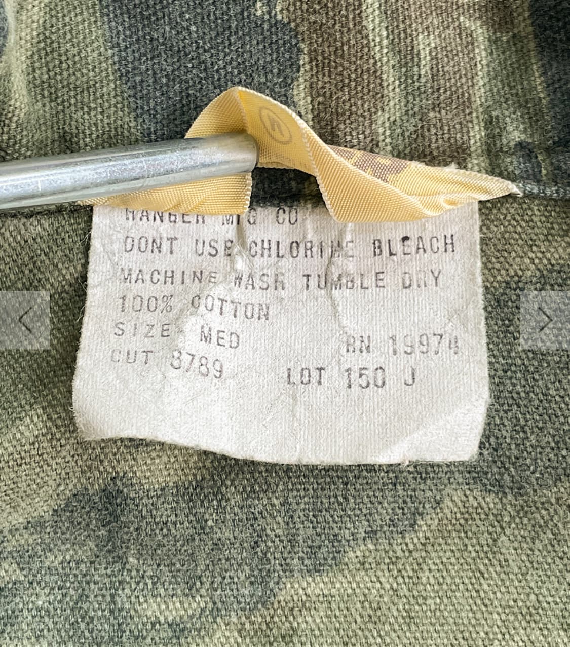 70s Ranger Tiger Camo Stripe Jacket 상품이미지4