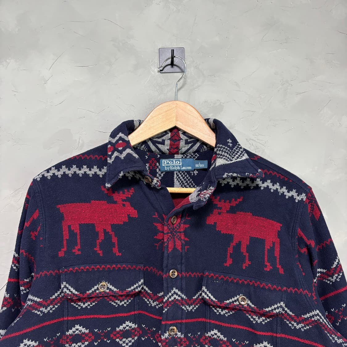 폴로 랄프로렌 노르딕 패턴 니트 셔츠 자켓 상품이미지2