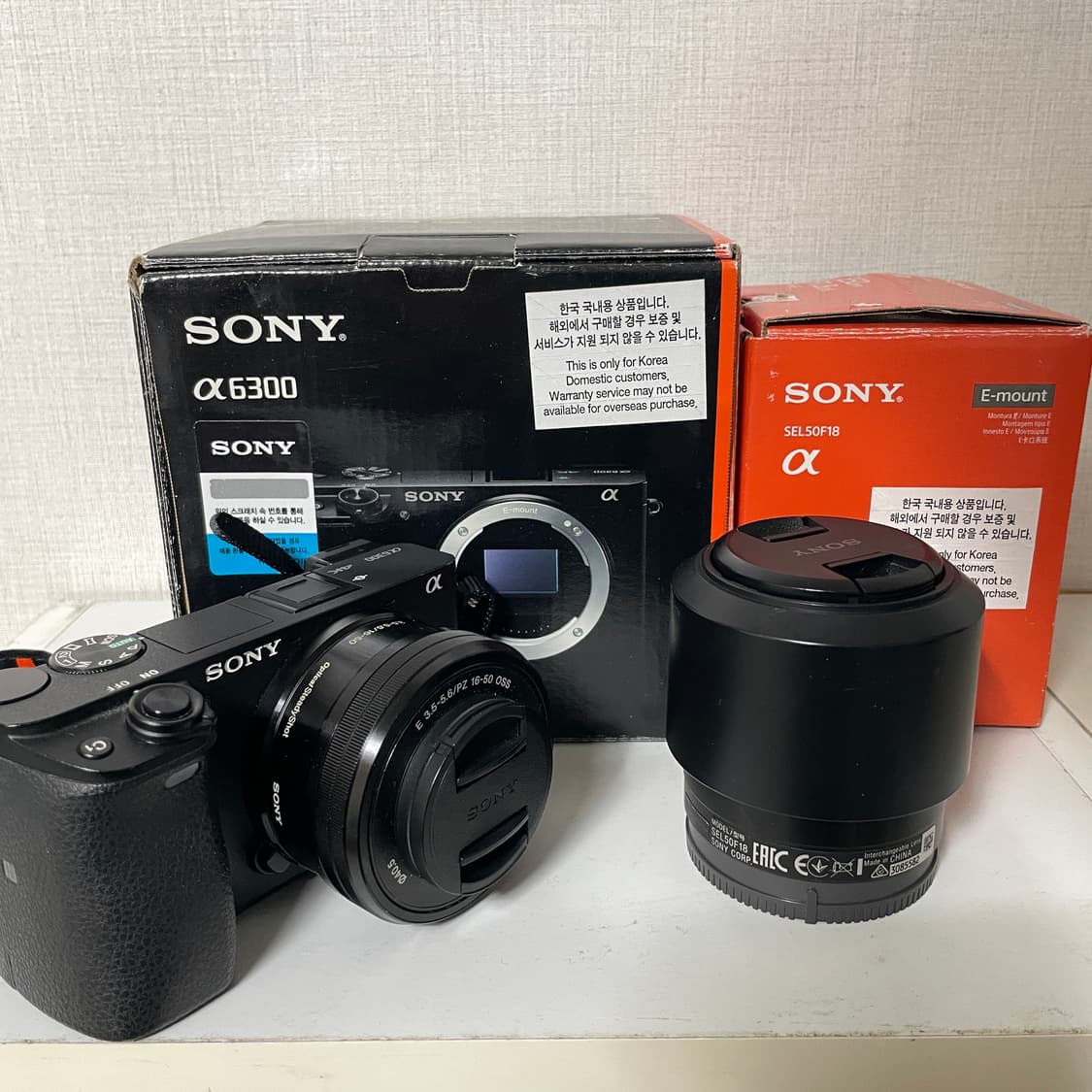 소니 a6300 번들렌즈 + sel50f18 일괄 판매 상품이미지1