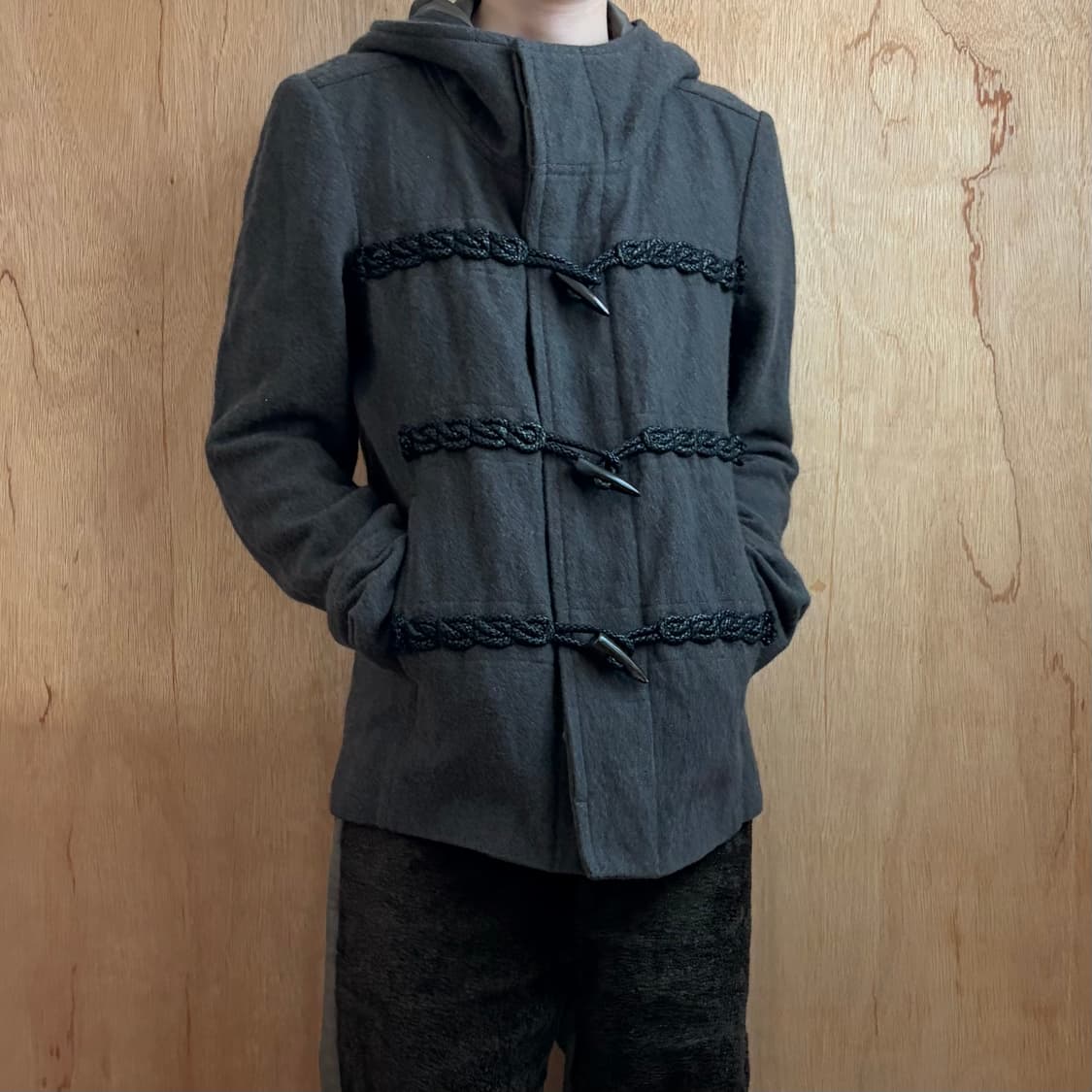 카즈유키쿠마가이 숏 더플코트 상품이미지3