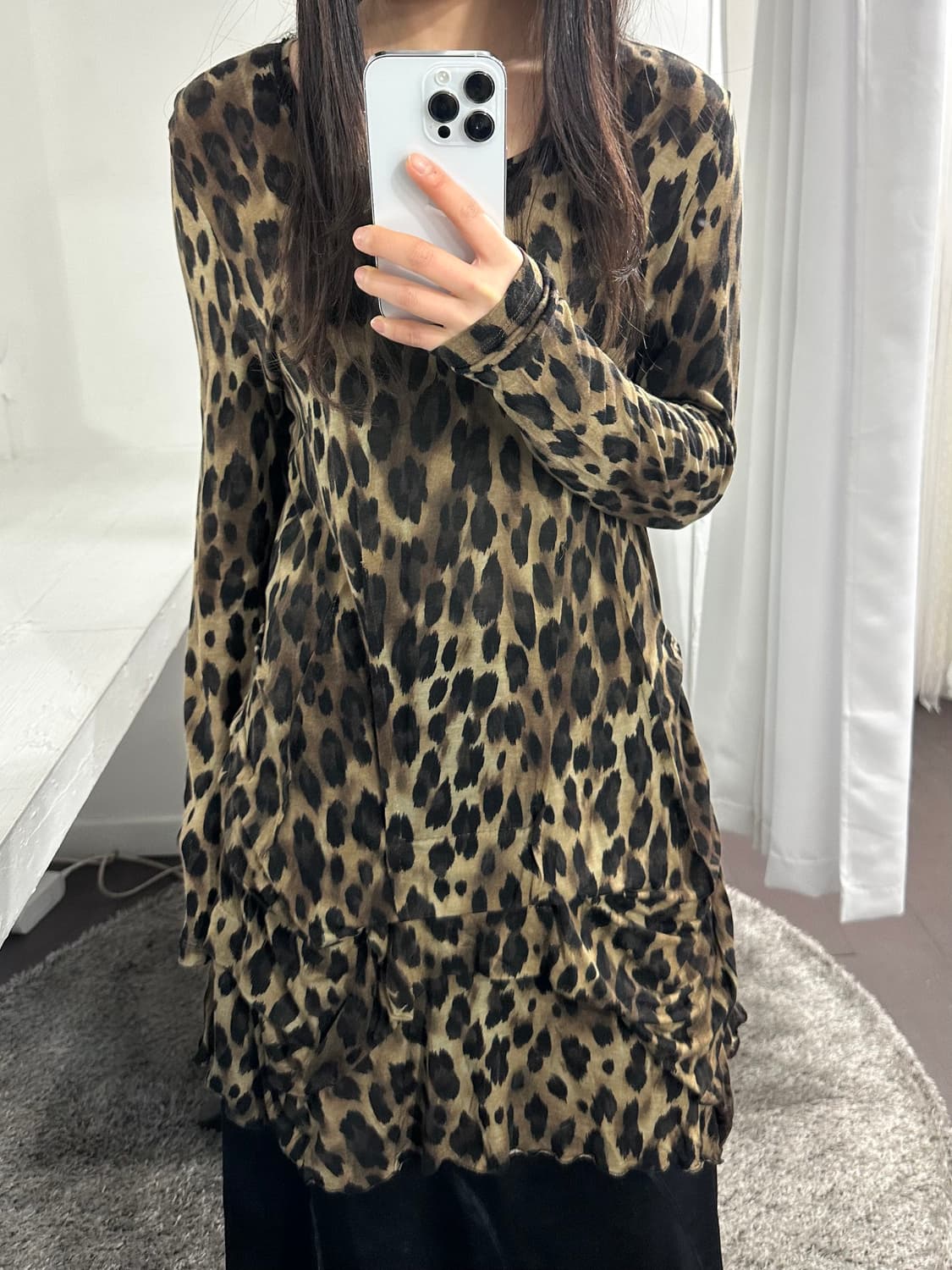 basile28 leopard detail longsleeve 상품이미지5