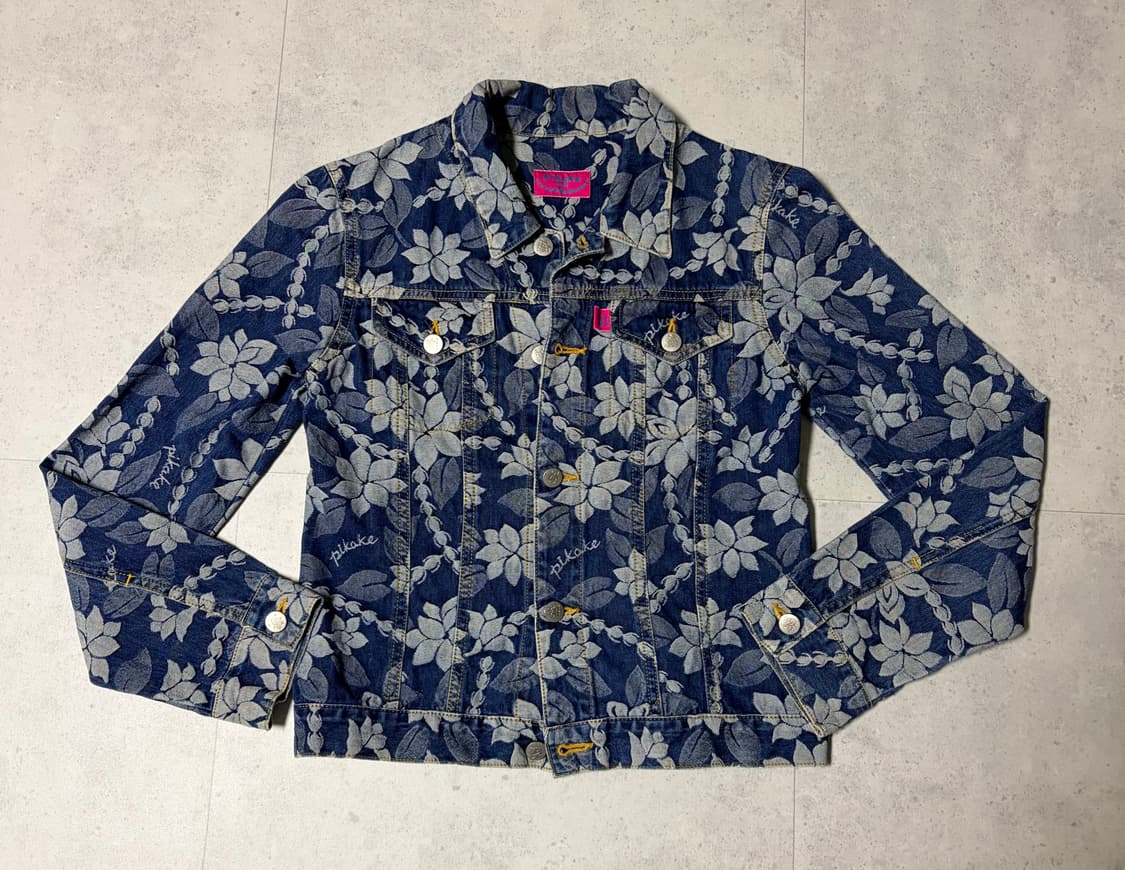 Pikake flower design 데님자켓 상품이미지1