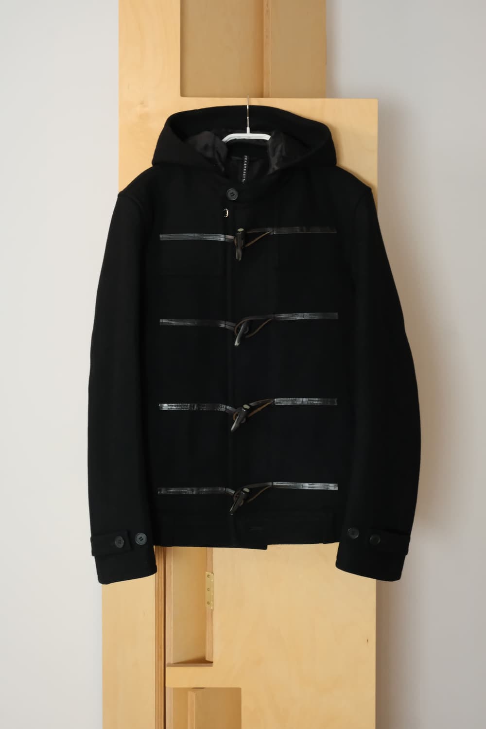 NEIL BARRETT Leather Toggle Duffle Hood  상품이미지1