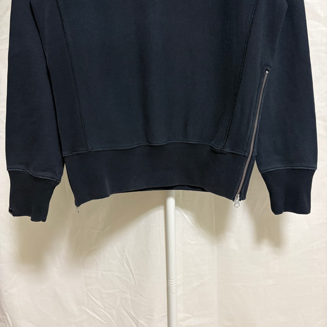 챔피온 X 빔즈 리버스위브 사이드집업 스웻셔츠 / 블랙, S 상품이미지3