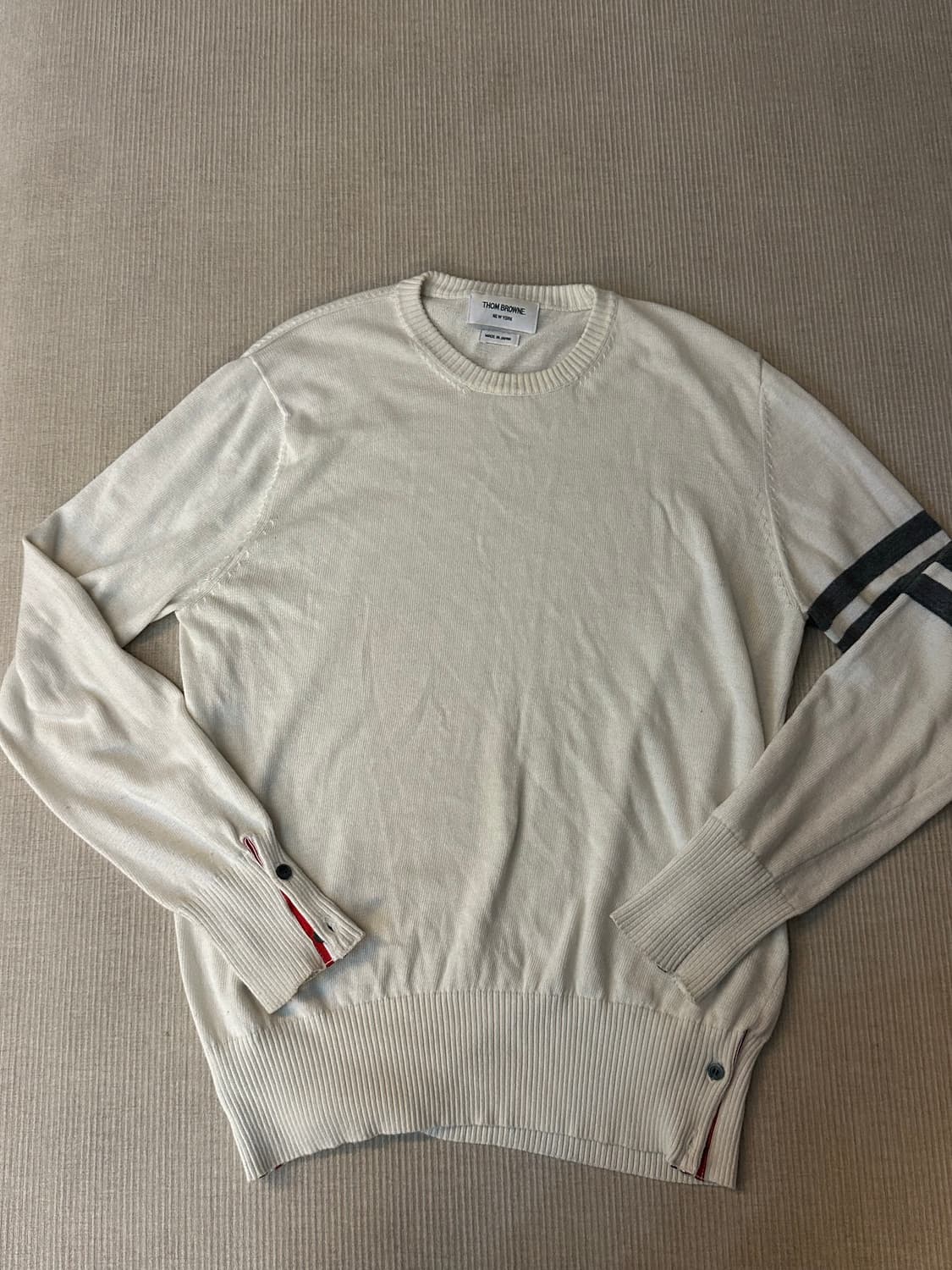 톰브라운 4선 니트 아이보리 3사이즈 상품이미지3