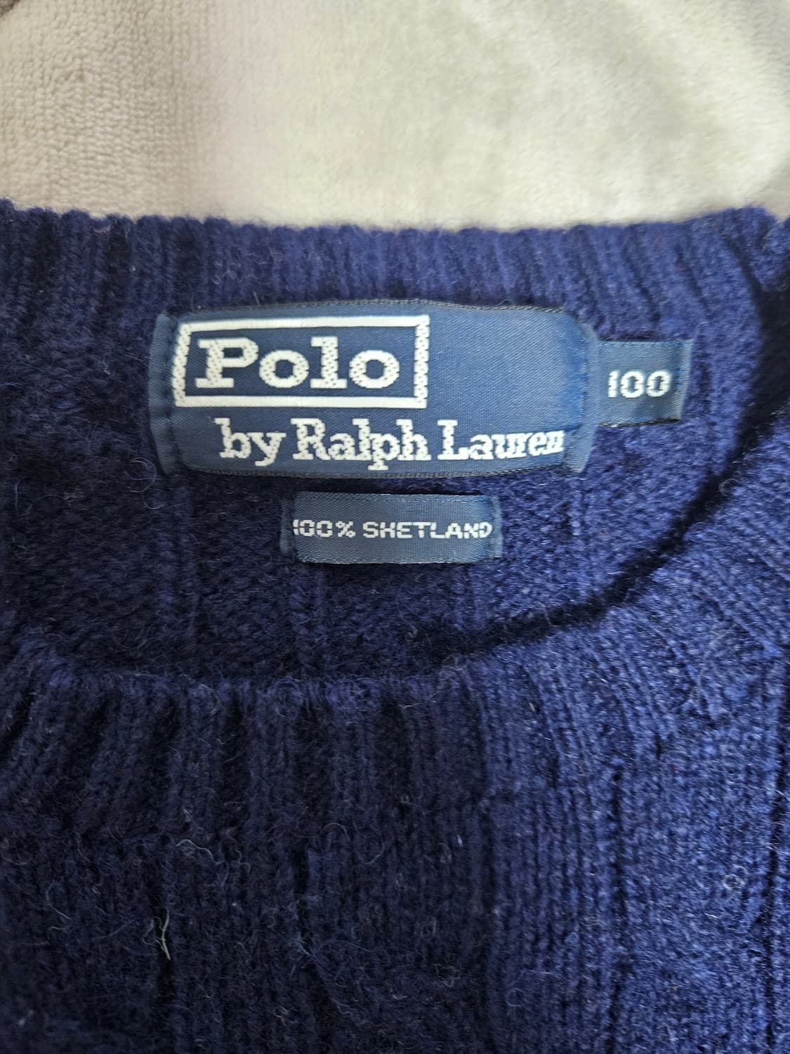 [M사이즈] 빈티지 폴로 랄프로렌 셔틀랜드울 니트 상품이미지2