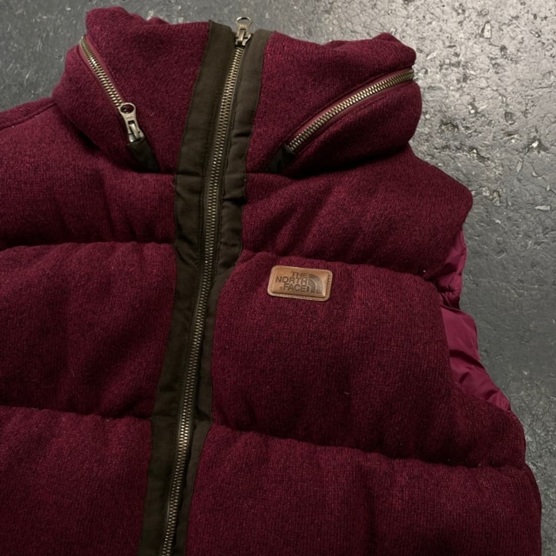 95 노스페이스 구스다운 니트 패딩조끼 상품이미지2