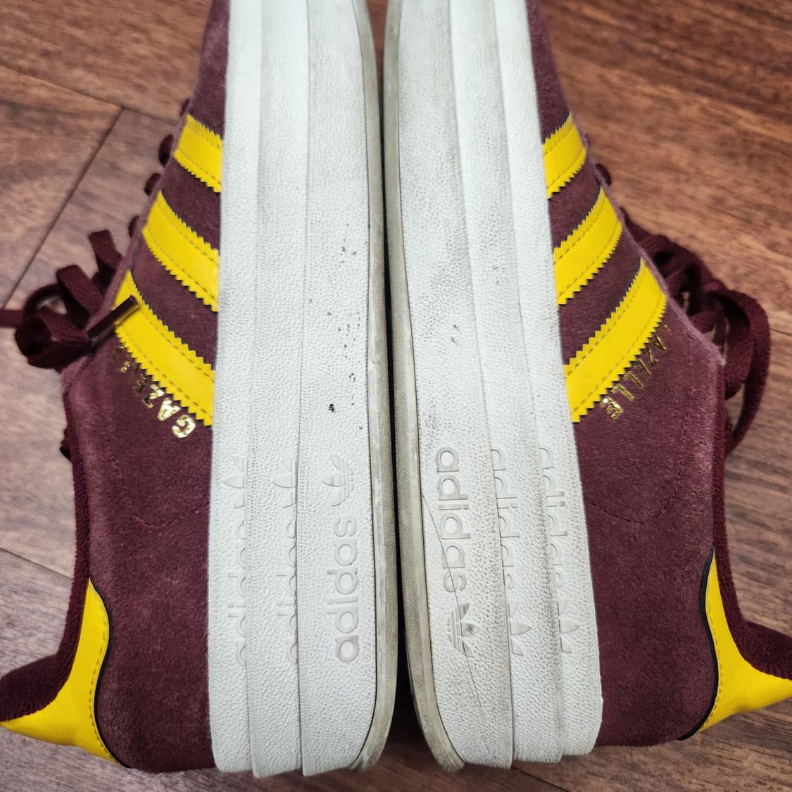 아디다스 가젤 볼드 버건디/옐로우 스니커즈 UK6(245~250) 상품이미지4