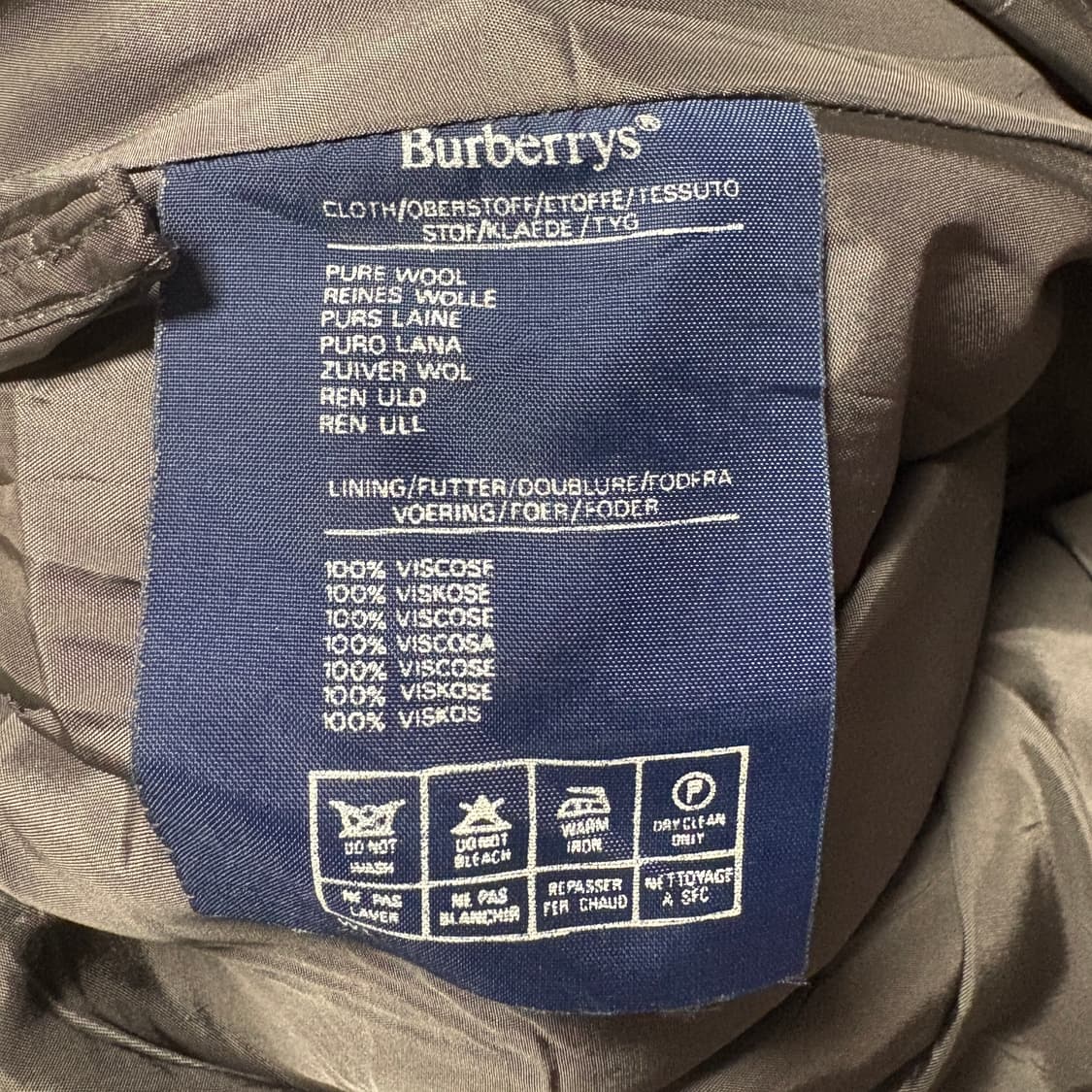 버버리 울 그레이 회색 플리츠 롱 스커트 상품이미지9