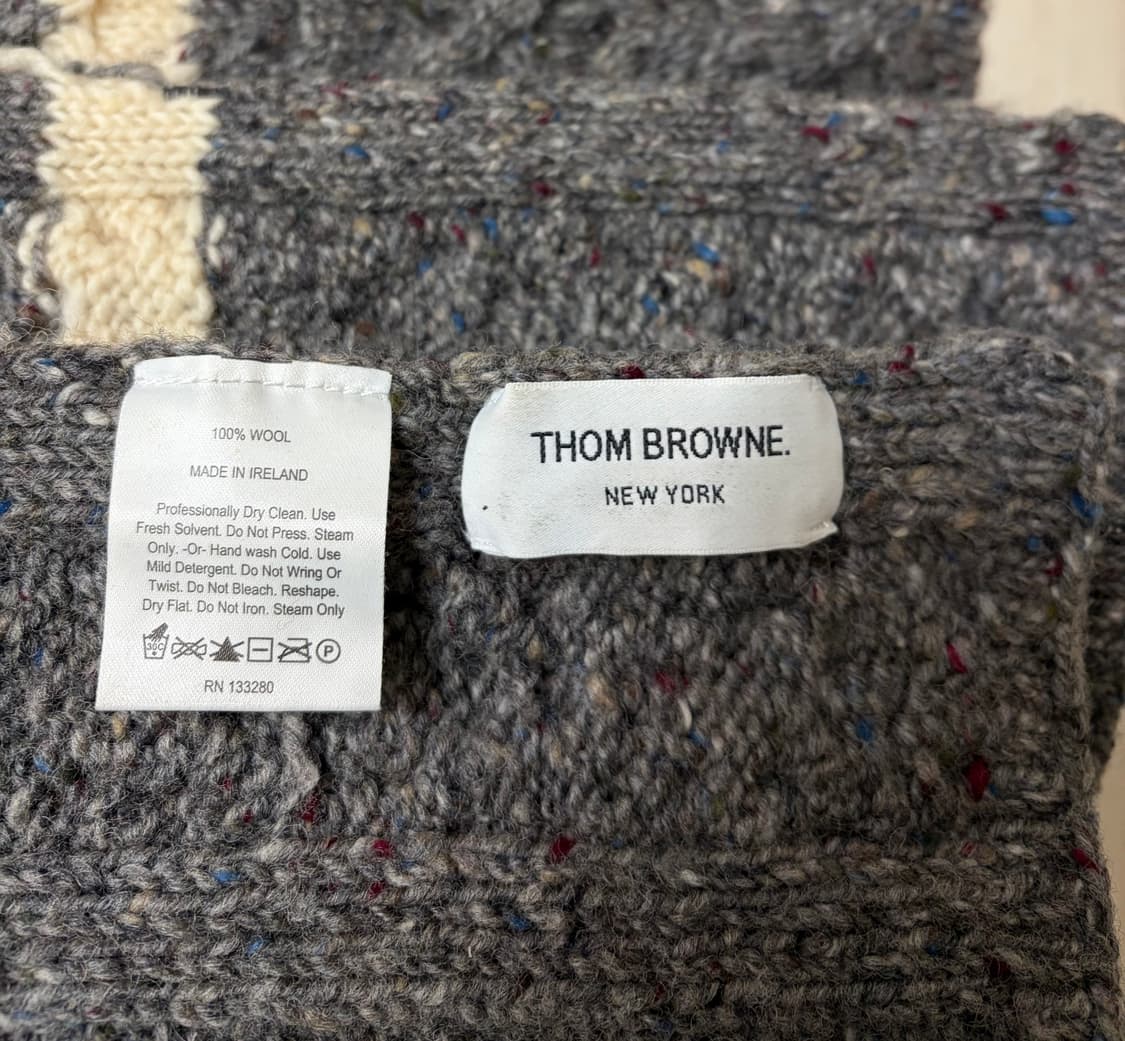 톰브라운 정품 케이블 니트 머플러 상품이미지3