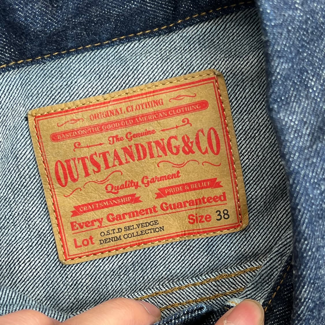 아웃스탠딩 셀비지 데님 트러커자켓 r3116  상품이미지5