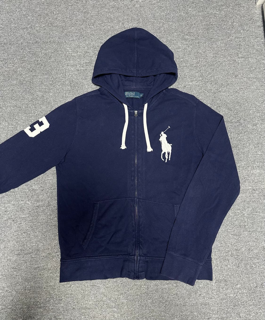 폴로 빅포니 후드집업 네이비 상품이미지1