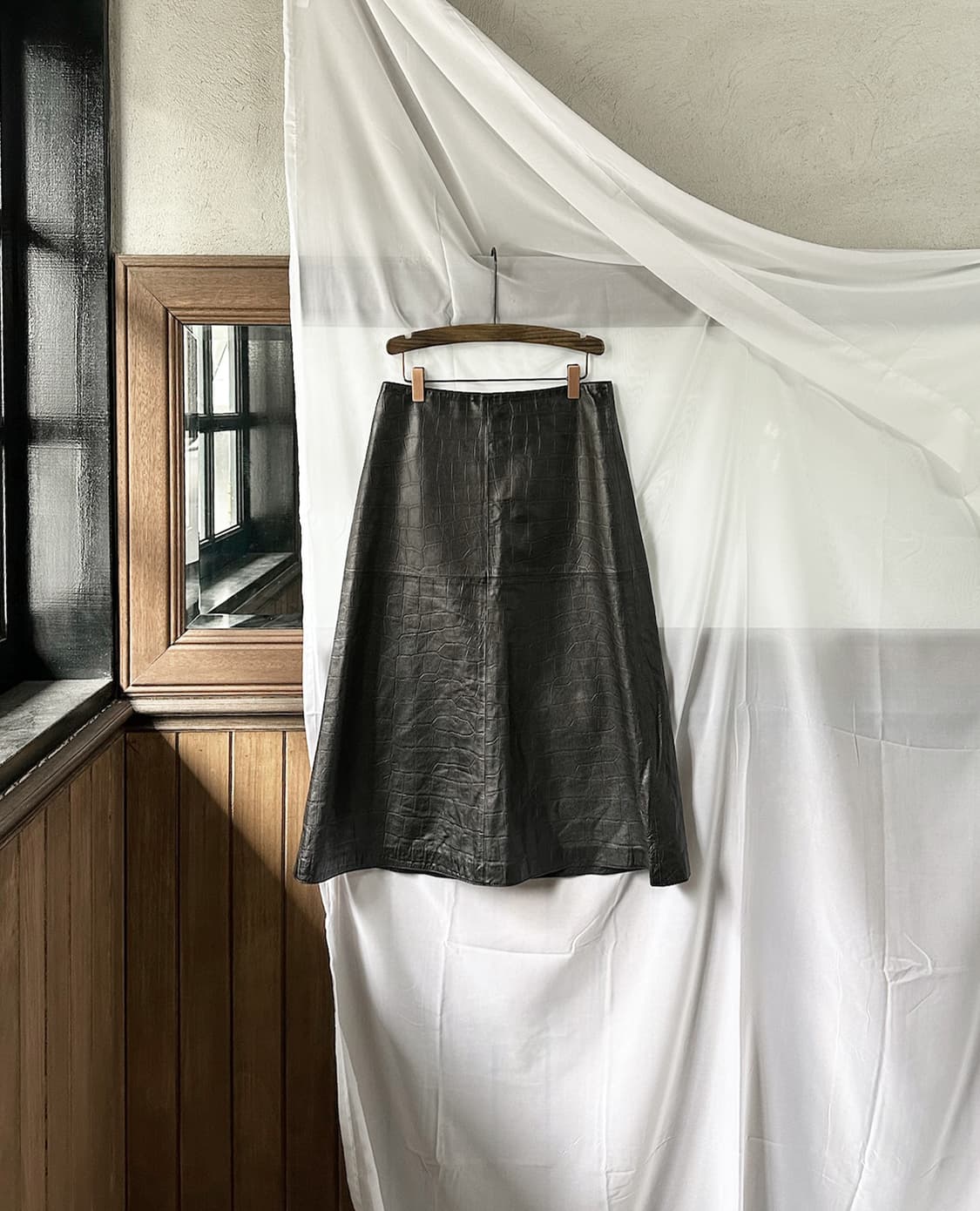 DES PRES leather skirt 상품이미지7