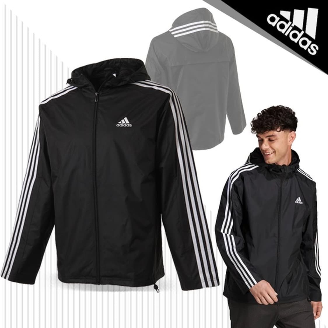 [XL]아디다스 에센셜 우븐 윈드브레이커 상품이미지3