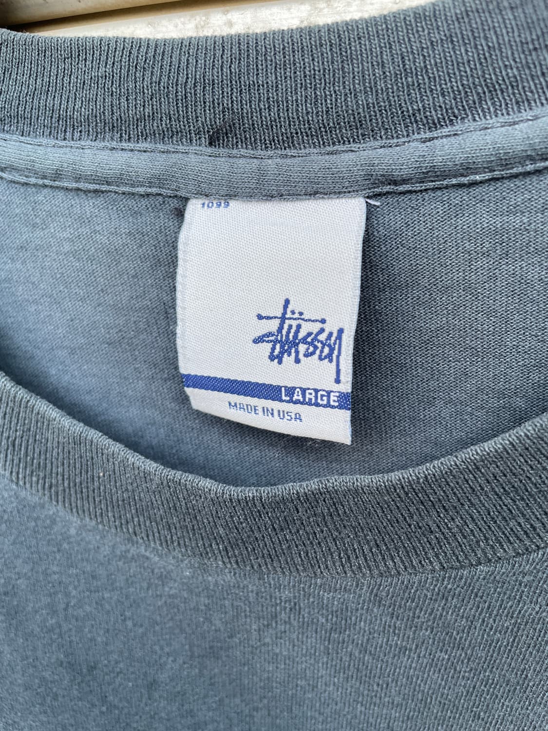 90-00s 스투시 페이드 네이비 반팔 티셔츠(USA Made) 상품이미지6