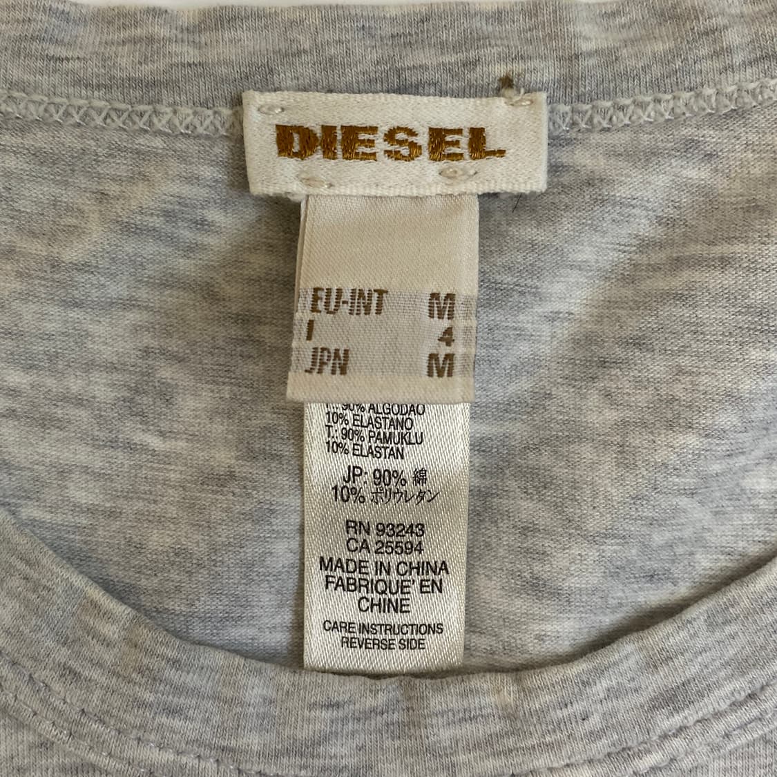 디젤 'Only The Brave' 그래픽 티셔츠 (Grey) 상품이미지4