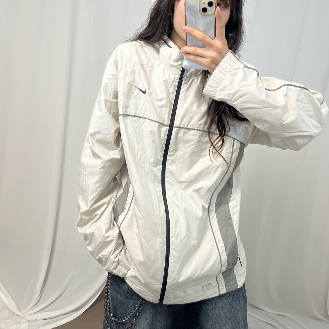 Nike 00’s cream beige windbreaker 상품이미지3