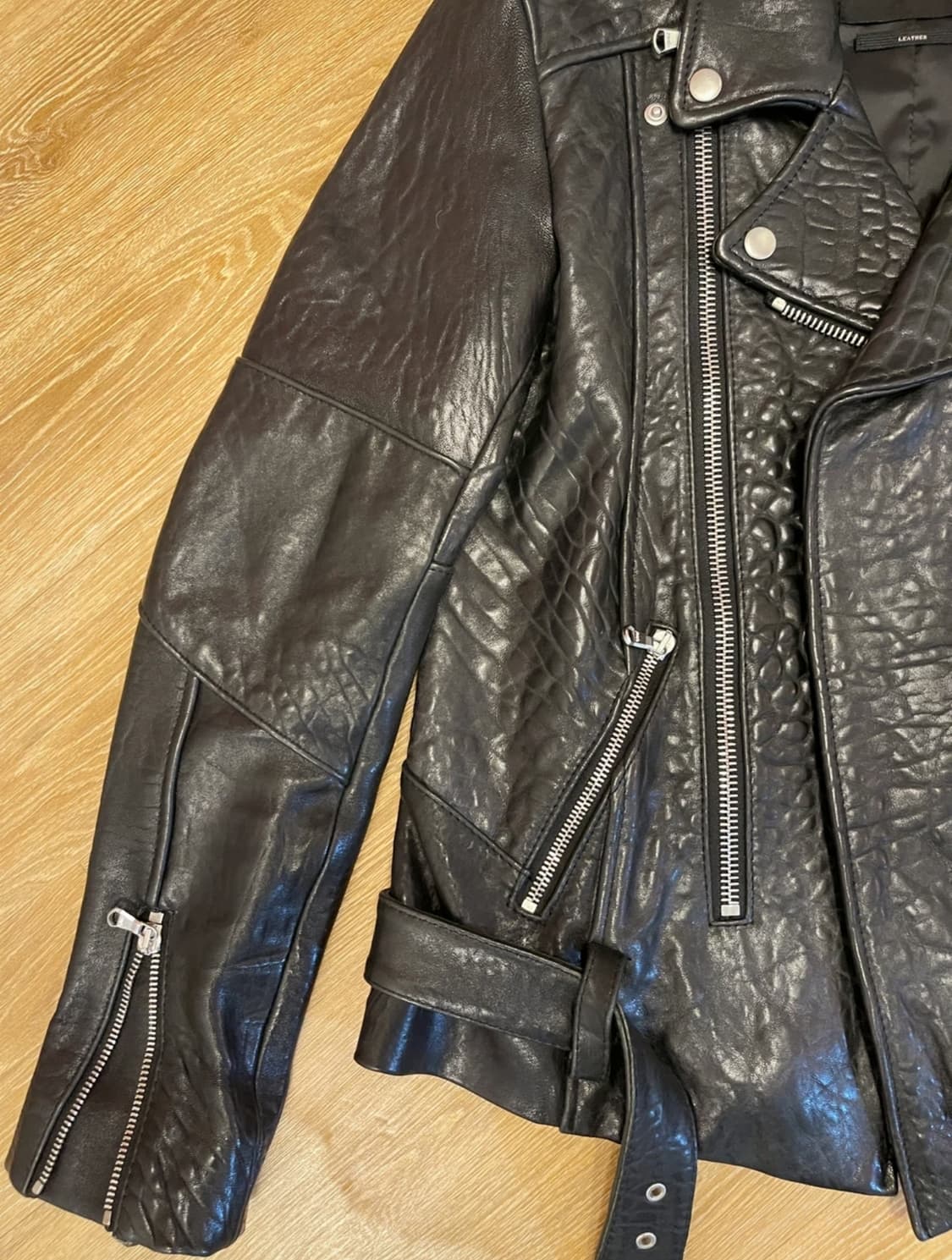 marché 마르쉐 리얼 카우레더 라이더 자켓/S~M 상품이미지4