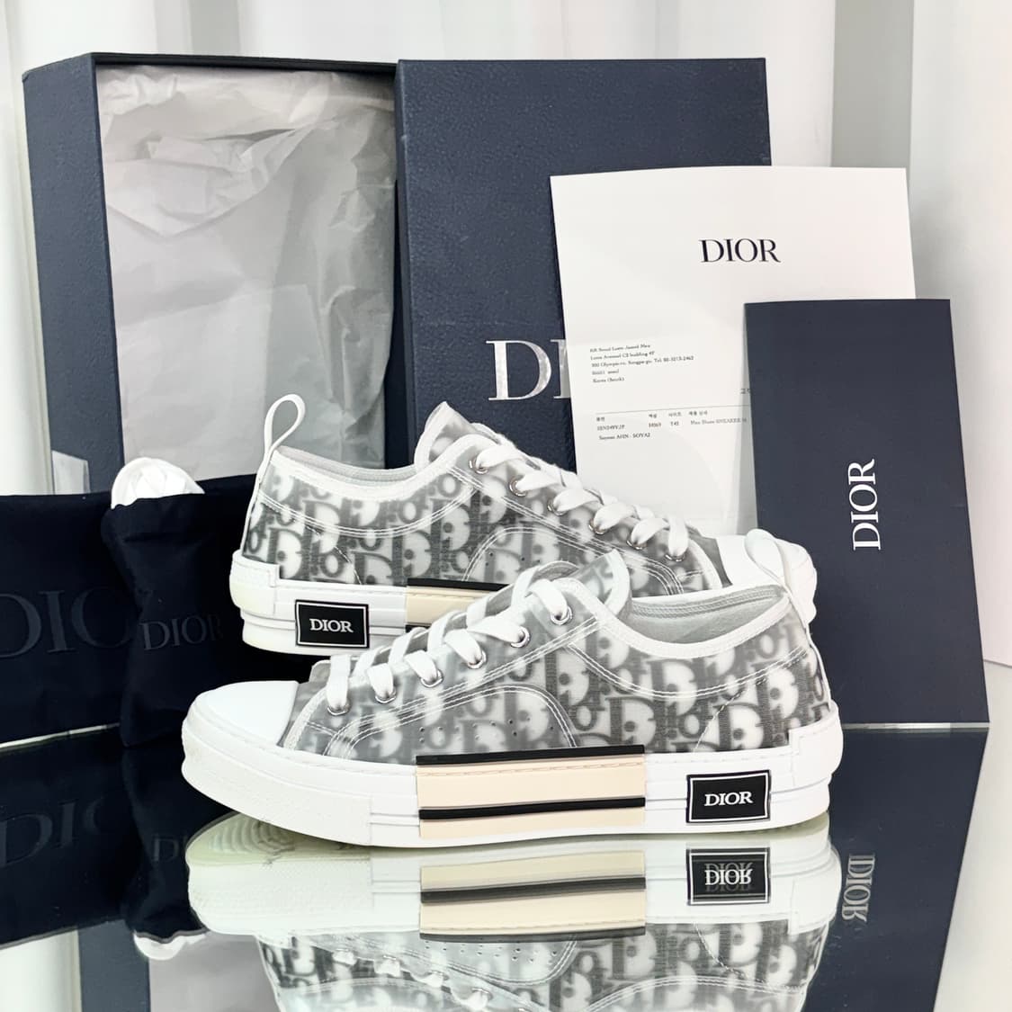 [정품] 25FW) 디올 b23 로우탑 스니커즈(Size 42) 상품이미지1